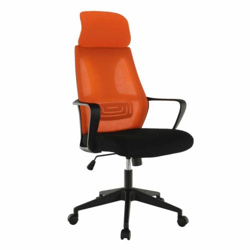 Irodai szék, fekete/narancssárga, TAXIS NEW , Narancssárga , Szövet