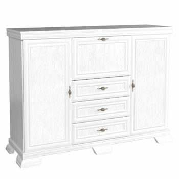 Komód, sosna andersen, KORA KK6P NEW , Barna , Faforgács