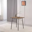 Étkezőasztal, artisan tölgy/fekete, 70x70x75 cm, NALAK TYP 1 , Barna , MDF