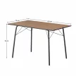 Étkezőasztal, artisan tölgy/fekete, 120x75x75 cm, NALAK TYP 2 , Barna , MDF