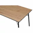 Étkezőasztal, artisan tölgy/fekete, 160x80x75 cm, NALAK TYP 3 , Barna , MDF
