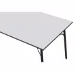 Étkezőasztal, fehér/fekete, 160x80x75 cm, NALAK TYP 3 , MDF