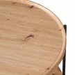 Dohánytóasztal, artisan tölgy/fekete, LAPIS , Barna , MDF