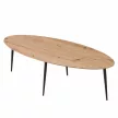 Dohánytóasztal, artisan tölgy/fekete, SANAM , Barna , MDF
