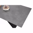 Kihúzható étkezőasztal, beton/fekete, 160-200x90 cm, MAJED , Szürke , Kerámia