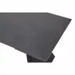 Kihúzható étkezőasztal, grafit/fekete, 160-240x90 cm, SALAL , Szürke , Kerámia