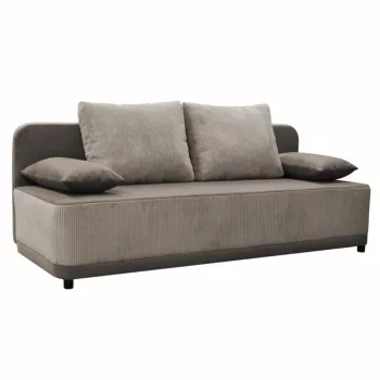   Kihúzható heverő, szürkésbézs Taupe, SENTY , Szürke , Szövet