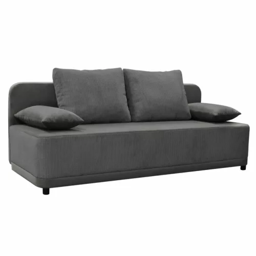 Kihúzható heverő, szürke, SENTY , Szürke , Szövet
