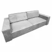Kihúzható heverő, világosszürke, HARPERA BIG SOFA , Szürke , Szövet