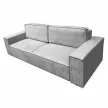 Kihúzható heverő, világosszürke, HARPERA BIG SOFA , Szürke , Szövet