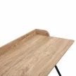 Számítógépasztal, tölgy/fekete, OFIS