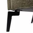 Design fotel, zöld/fekete, KAPY , Zöld , Fém