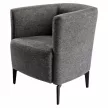 Design fotel, szürke/fekete, KAPY , Szürke , Szövet