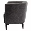 Design fotel, szürke/fekete, KAPY , Szürke , Szövet