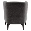Design fotel, szürke/fekete, KAPY , Szürke , Szövet