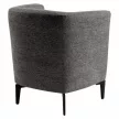 Design fotel, szürke/fekete, KAPY , Szürke , Szövet