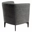 Design fotel, szürke/fekete, KAPY , Szürke , Szövet