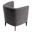 Design fotel, szürke/fekete, KAPY , Szürke , Szövet