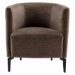 Design fotel, barna/fekete, KAPY , Barna , Szövet