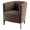 Design fotel, barna/fekete, KAPY , Barna , Szövet