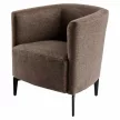Design fotel, barna/fekete, KAPY , Barna , Szövet
