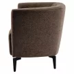 Design fotel, barna/fekete, KAPY , Barna , Szövet