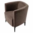 Design fotel, barna/fekete, KAPY , Barna , Szövet