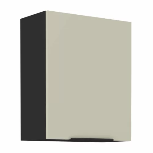 Felső szekrény, cashmere/fekete, ARAKA 60 G-72 1F , Bézs