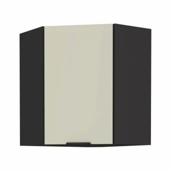   Felső sarokszekrény cashmere/fekete, ARAKA 60x60 GN-72 1F , Bézs
