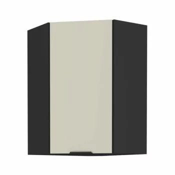   Felső sarokszekrény cashmere/fekete, ARAKA 60x60 GN-90 1F , Bézs