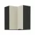 Felső sarokszekrény cashmere/fekete, ARAKA 60x60 GN-72 2F , Bézs