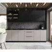 Felső sarokszekrény cashmere/fekete, ARAKA 60x60 GN-72 2F , Bézs