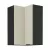 Felső sarokszekrény cashmere/fekete, ARAKA 60x60 GN-90 2F , Bézs