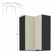 Felső sarokszekrény cashmere/fekete, ARAKA 60x60 GN-90 2F , Bézs