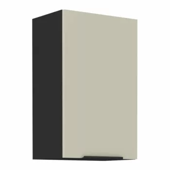 Felső szekrény, cashmere/fekete, ARAKA 45 G-72 1F , Fekete