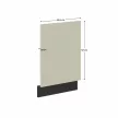 Ajtó mosogatógéphez, cashmere/fekete, ARAKA ZM 570x446 , Fekete