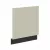 Ajtó mosogatógéphez, cashmere/fekete, ARAKA ZM 570x596 , Bézs