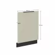 Ajtó mosogatógéphez, cashmere/fekete, ARAKA ZM 713x596 , Fekete