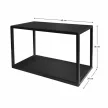Polc, fekete, ARAKA/MENZO/SIBER ONE LOFT 60 G-36 , Fekete , Fém