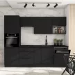 Polc, fekete, ARAKA/MENZO/SIBER ONE LOFT 60 G-36 , Fekete , Fém