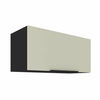 Felső szekrény, cashmere/fekete, ARAKA 80 GU-36 1F , Bézs