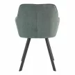 Design fotel, zöld Velvet/fekete, PETIN , Zöld , Szövet
