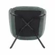 Design fotel, zöld Velvet/fekete, PETIN , Zöld , Szövet