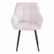 Design fotel, bézs/fekete, MARKEN , Bézs , Szövet
