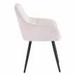 Design fotel, bézs/fekete, MARKEN , Bézs , Szövet