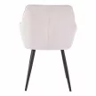 Design fotel, bézs/fekete, MARKEN , Bézs , Szövet