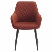 Design fotel, barna/fekete, OSKOR , Barna , Szövet