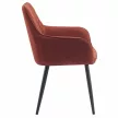 Design fotel, barna/fekete, OSKOR , Barna , Szövet