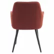 Design fotel, barna/fekete, OSKOR , Barna , Szövet