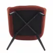 Design fotel, barna/fekete, OSKOR , Barna , Szövet